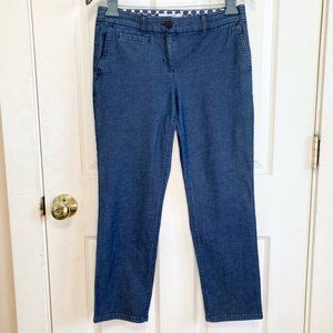 Boden Straight Leg Blue Denim Pant 4P Petite